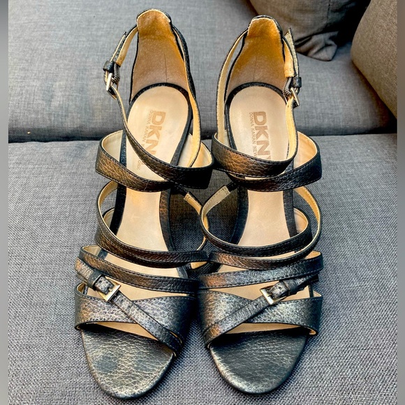 DNKY strappy high heels sandals 7.5 - Picture 1 of 6